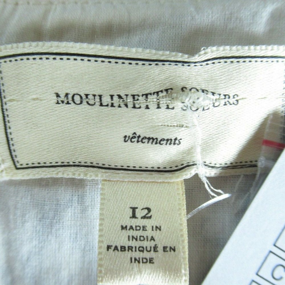 SOLDMoulinette Soeurs Top Embroidered Crop Scallop - Picture 7 of 8